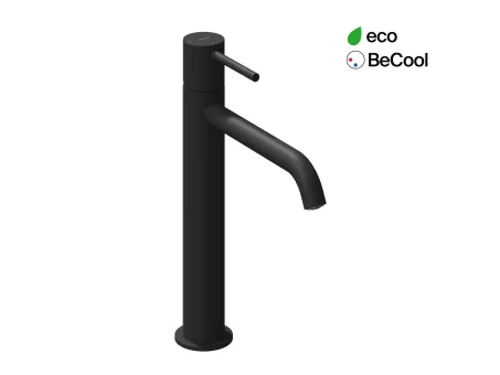 Espirit álló mosdócsaptelep BeCool 250 mm leeresztő nélkül ES 014.21BM, Black Matt