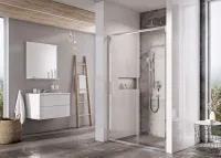 Blix Slim BLSDP2-100 zuhanyajtó krómhatású+transparent