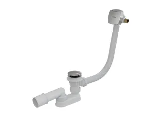 Kádfeltöltés a túlf. kád le/túlf.szett-tel 800 C-C H/K krómozott fedéllel