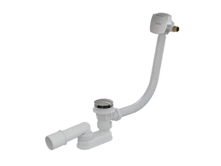 Kádfeltöltés a túlf. kád le/túlf.szett-tel 800 C-C H/K krómozott fedéllel