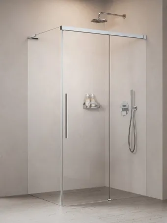 Idea 8 QL KDJ szögletes zuhanykabin 100x100 átlátszó balos