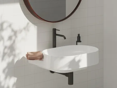 Espirit álló mosdócsaptelep BeCool 250 mm leeresztő nélkül ES 014.21GB, Graphite Brushed