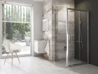 Blix BLPS-100 fix oldalfal krómhatású+transparent