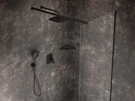 Polc Slim C, fekete/fekete