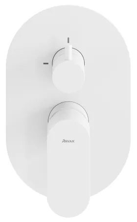 Eleganta falba süllyesztett csaptelep, kétutas, belső egység nélkül EL 065.10WV.O2. RB07E, White Velvet