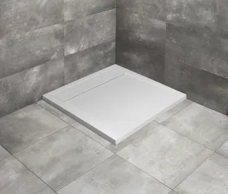 Teos C szögletes lapos fehér zuhanytálca 90x90 fehér