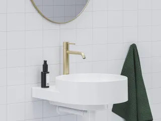 Espirit álló mosdócsaptelep 250 mm leeresztő nélkül ES 014.60GLB, Gold Brushed