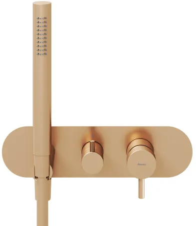 Espirit falba süllyesztett csaptelep szettel, kétutas, belső egység nélkül ES 065.60RGB.O2.RB07D.+S, Rose Gold Brushed