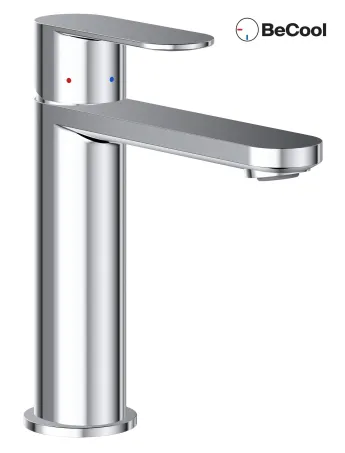 Chrome II mosdócsaptelep BeCool 175 mm lefolyó nélkül CR II 014.01CR, króm