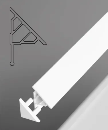 Vízvető léc 10 / 1100 (fehér)