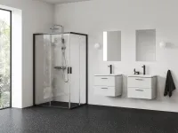 Blix II NBLRV2K 80 zuhanykabin fekete+transparent