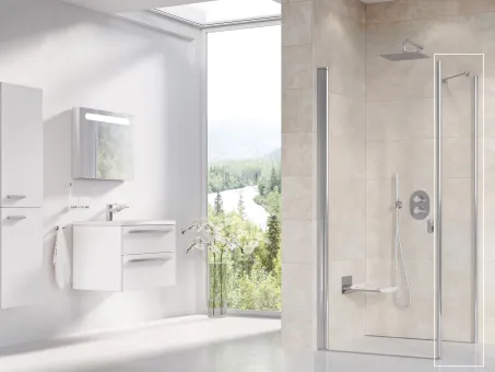 Chrome CPS-80 fix oldalfal krómhatású+transparent