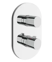 Chrome II termosztátos 2-utas csaptelep, alaptest nélkül CR II 063.00CR.O2.RB071, króm