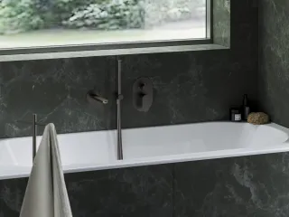 Eleganta falba süllyesztett csaptelep, kétutas, belső egység nélkül EL 065.20GB.O2.RB07E, Graphite Brushed