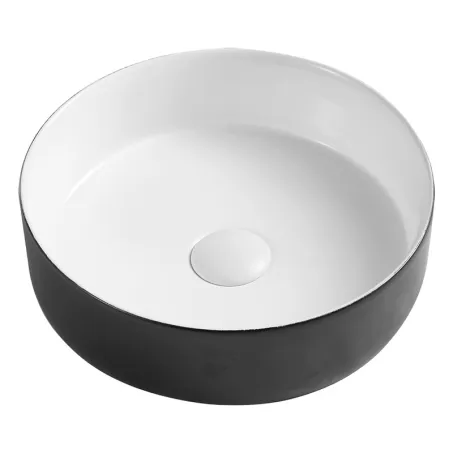 Wellis Rose Fekete-Fehér Matt pultra építhető mosdó WF00087