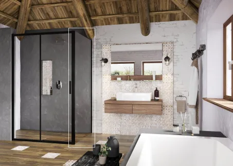 Blix Slim BLSPS-80 fix oldalfal fekete+transparent