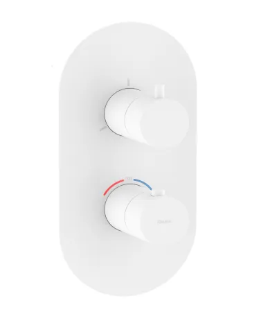 Espirit termosztátos falba süllyesztett csaptelep, háromutas, belső egység nélkül ES 067.10WV.O3.RB07C, White Velvet