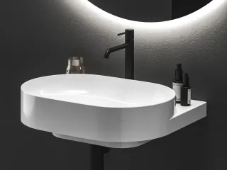 Espirit álló mosdócsaptelep BeCool 250 mm leeresztő nélkül ES 014.21BM, Black Matt