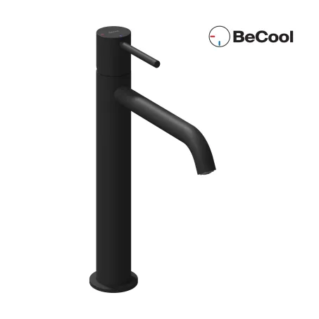 Espirit álló mosdócsaptelep BeCool 250 mm leeresztő nélkül ES 014.21BM, Black Matt