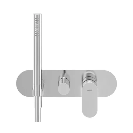 Eleganta falba süllyesztett csaptelep szettel, kétutas, belső egység nélkül EL 065.00CR.O2.RB07D.+S, Chrome