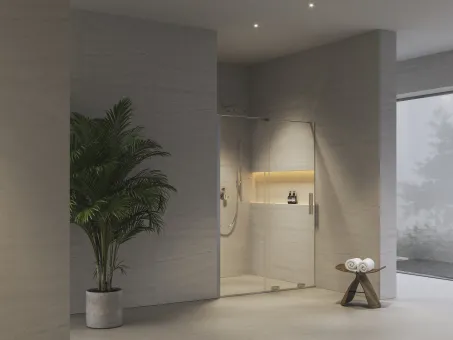 RODP2 100 zuhanyajtó krómhatású+transparent