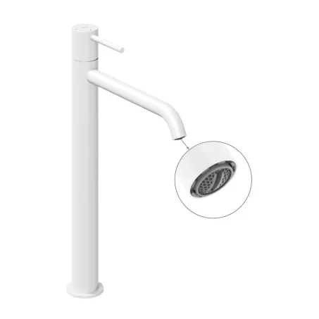 Espirit álló mosdócsaptelep BeCool 340 mm leeresztő nélkül ES 015.11WV, White Velvet