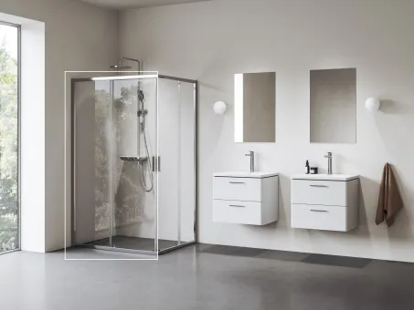 Blix II NBLRV2K 100 zuhanykabin krómhatású+transparent