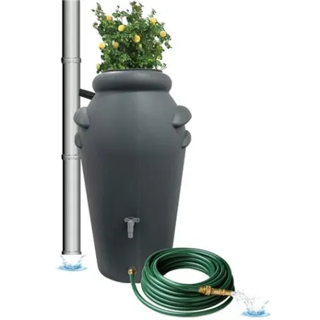 AMFÓRA Szürke műanyag 350 literes esővízgyűjtő