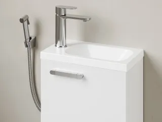 Chrome II álló mosdócsaptelep bidézuhannyal 175 mm, leeresztő nélkül CR II 112.00CR, króm