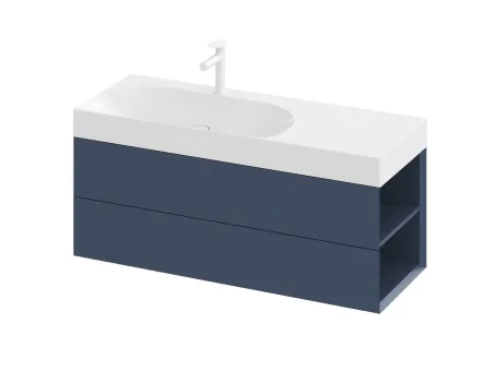 SD Lite 120 J fürdőszobai szekrény mosdó alá Deepsea Blue