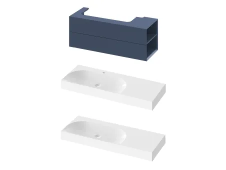 SD Lite 120 J fürdőszobai szekrény mosdó alá Deepsea Blue