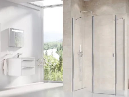 Chrome CPS-90 fix oldalfal krómhatású+transparent