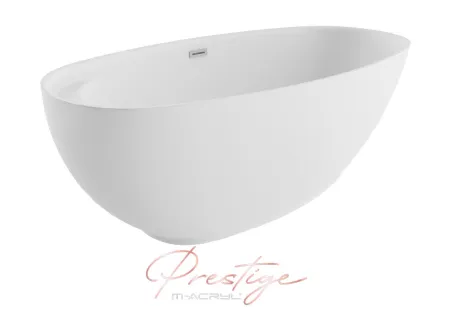 Zen szabadon álló akril kád 165x75 fehér előlappal