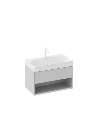 SD Lite 80 fürdőszobai szekrény mosdó alá Smoke Grey