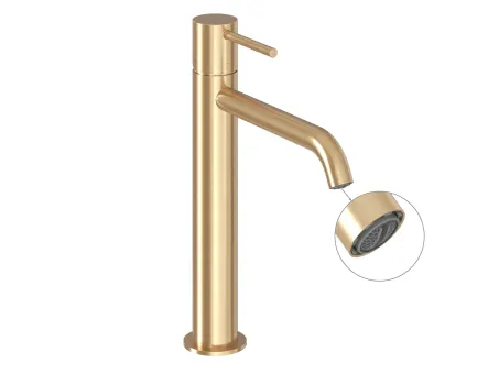 Espirit álló mosdócsaptelep BeCool 250 mm leeresztő nélkül ES 014.61GLB, Gold Brushed