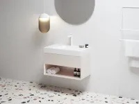 SD Lite 80 fürdőszobai szekrény mosdó alá Alabaster Pink