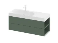 SD Lite 120 J fürdőszobai szekrény mosdó alá Grey Green