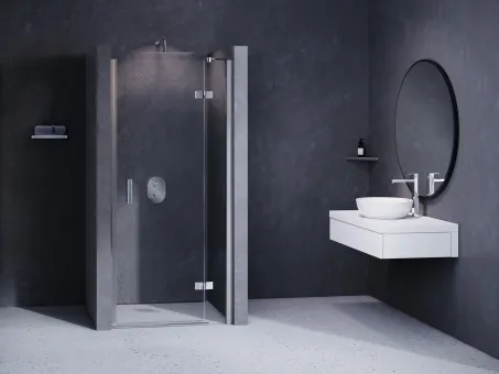 Matrix MSD2-100 zuhanyajtó (A) jobb króm+transparent