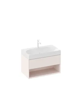 SD Lite 80 fürdőszobai szekrény mosdó alá Alabaster Pink