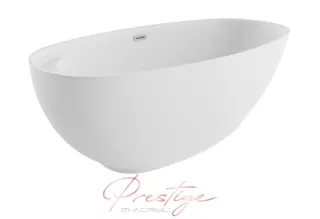 Zen szabadon álló akril kád 165x75 mattfekete előlappal