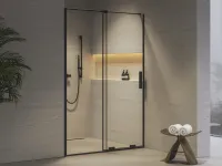 RODP2 140 zuhanyajtó fekete+transparent