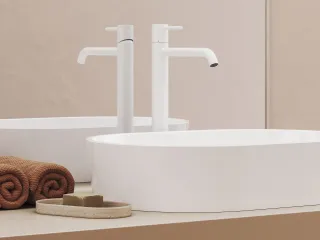 Espirit álló mosdócsaptelep 340 mm leeresztő nélkül ES 015.10WV, White Velvet