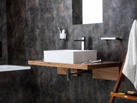 Mosdópult L 120 sötét dió