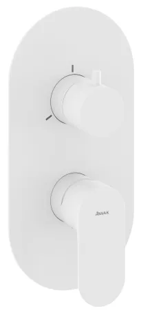 Eleganta falba süllyesztett csaptelep, háromutas, belső egység nélkülEL 068.10WV.O3.RB07F, White Velvet