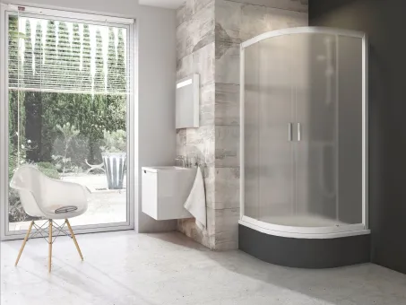 Blix BLCP4 90x90 SABINA zuhanykabin fehér+grape