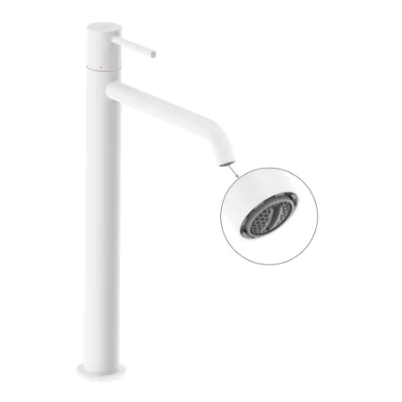 Espirit álló mosdócsaptelep 340 mm leeresztő nélkül ES 015.10WV, White Velvet