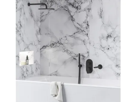 Eleganta falba süllyesztett csaptelep, háromutas, belső egység nélkül EL 068.20BLM.O3.RB07F, Black Matt