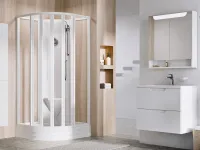 Supernova ASBKP6 80x80 zuhanybox fehér+transparent