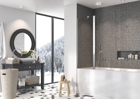 Nes PND II kádparaván 120 átlátszó balos