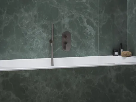 Eleganta falba süllyesztett csaptelep, háromutas, belső egység nélkül EL 068.20GB.O3.RB07F, Graphite Brushed